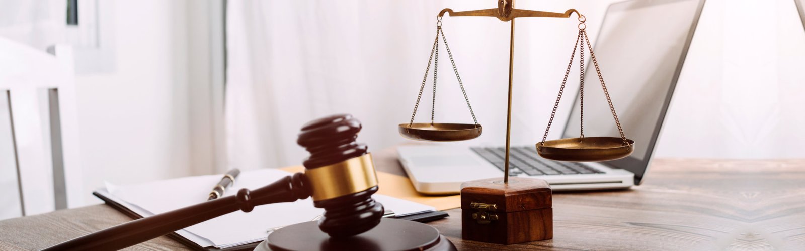 scales of justice and gavel