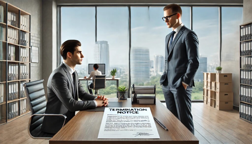Employee Receiving Termination Notice
