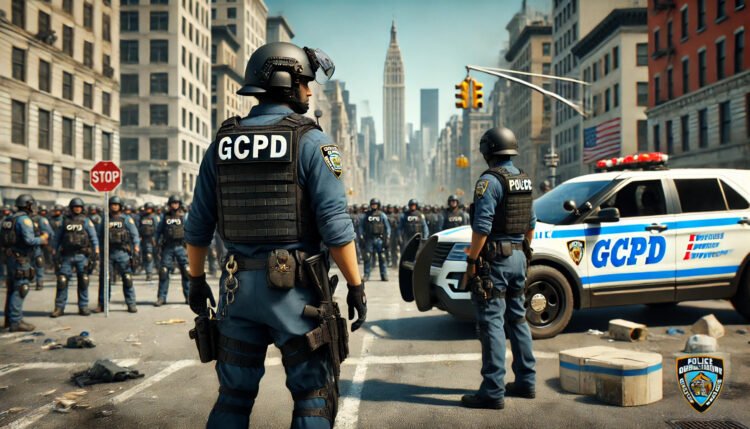 Police Officer Assigned to Handle A Civil Demonstration