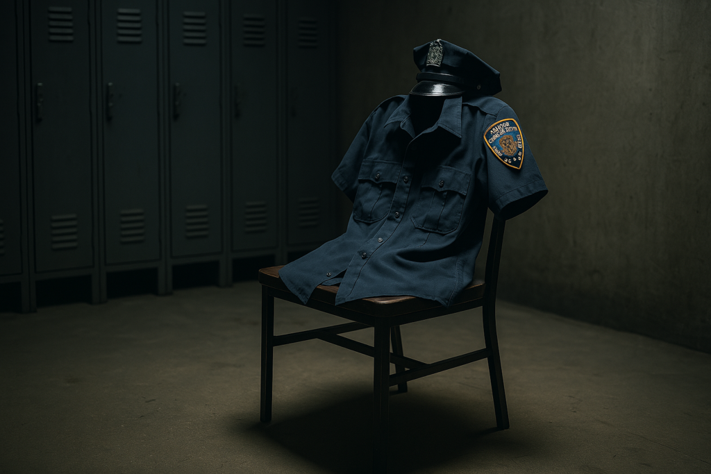 Represents the isolation of whistleblowers or officers of color pushed to the margins