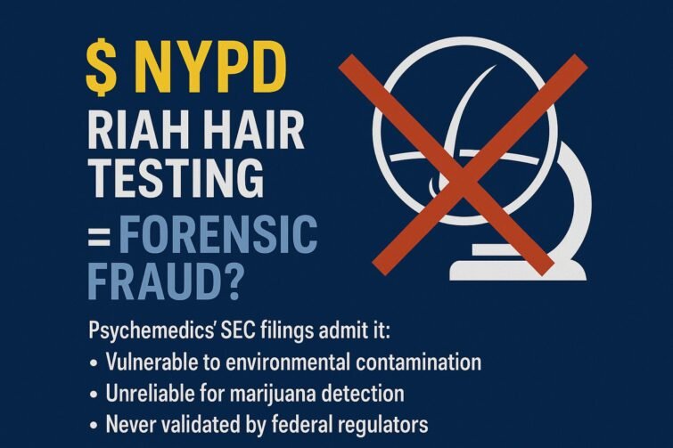 $ NYPD RIAH Testing = Forensic Fraud?