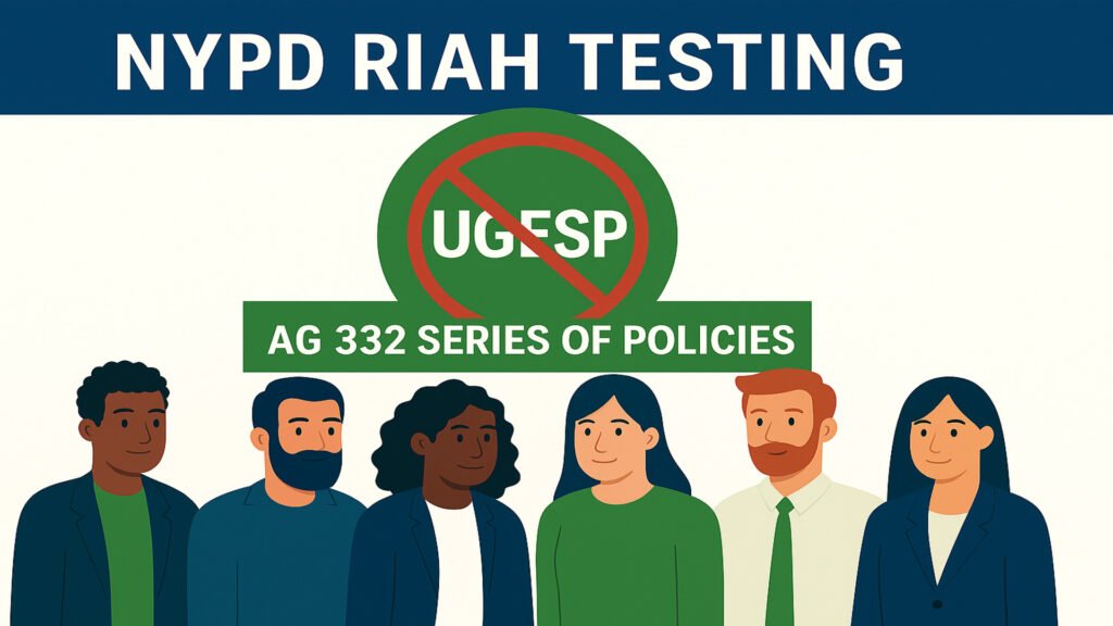 NYPD RIAH Testing Not In Compliance - UGESP