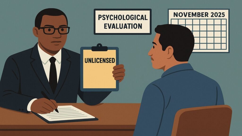 Unlicensed NYPD Psychologist