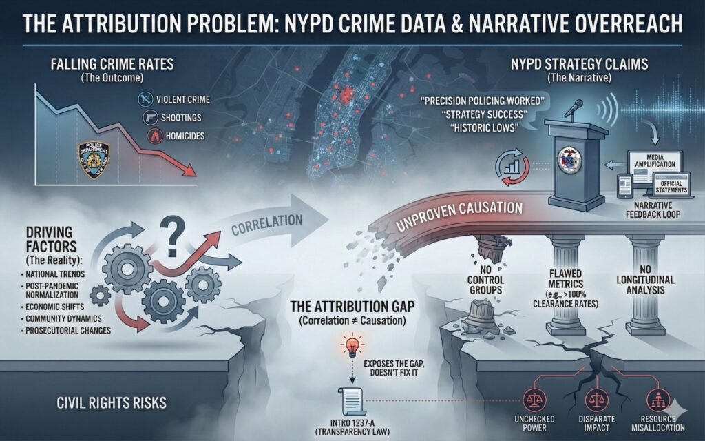 The Attribution Problem NYPD Crime Data and Narrative Overreach