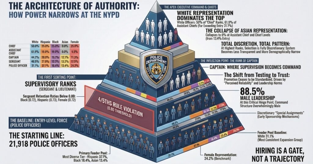 The Architecture of Authority How Power Narrows at the NYPD